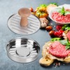 Fdit - Juego de 2 moldes antiadherentes para hamburguesas de