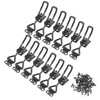 12Pcs Black Toggle Latch Clamp Adjustable, Heavy Duty Toggle Catch