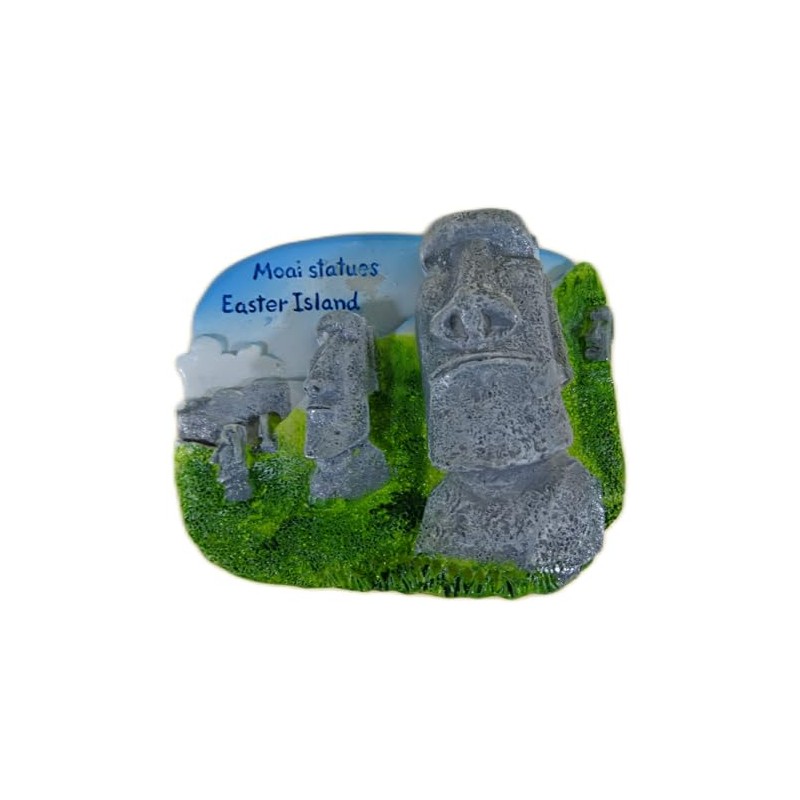 Souvenir Magnet Moai Easter Islands 7 x 6 x 2