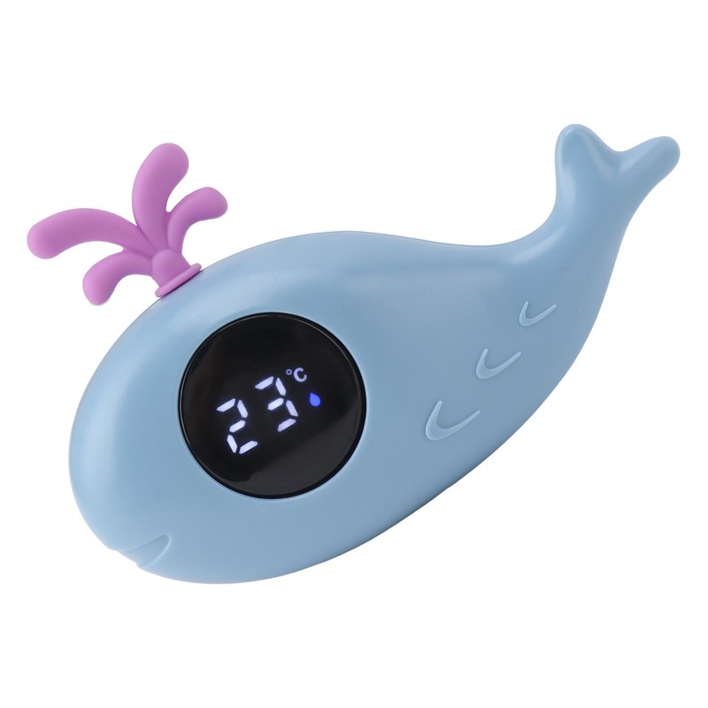 Baby Bath Thermometer Digital Cartoon Cute Whale Thermometer Multi Functional