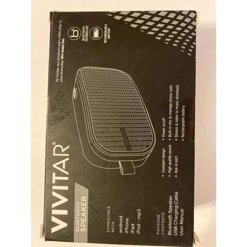 VIVITAR BLUETOOTH GET LOUD WIRELESS ANSWER CALLS RECHARGEABLE BATTERY