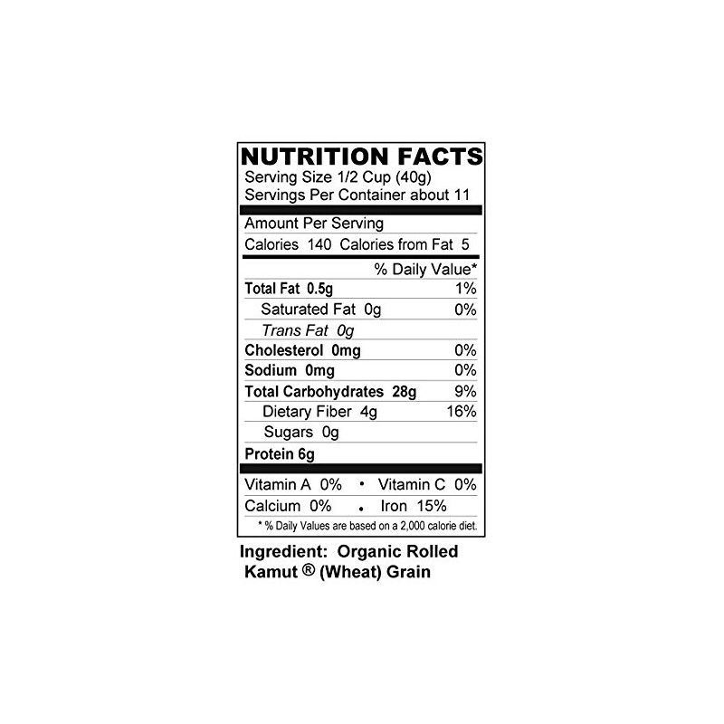 Shiloh Farms - Organic Kamut Flakes, 2 Packs - 16