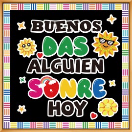 Corksidol Classroom Bulletin Board Decor Colorful Classroom Decoration Set Welcome Banner Motivational Posters for for Kindergarten Elementary Middle School (Buenos DAS ALGUIEN)