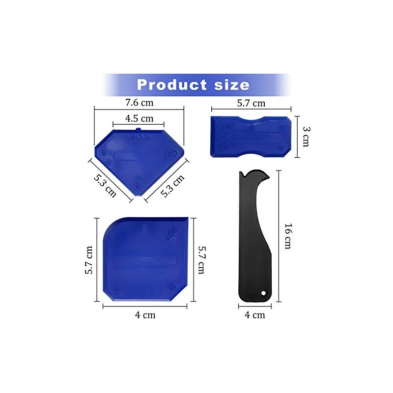11Pcs Caulking Tools, 3 in 1 Silicone Caulking Finishing Tool