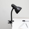 V- Light Black Adjustable Desk Lamp with Heavy Duty Clamp