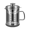 BinaryABC Yogurt Strainer,Nut Milk Strainer,Juice Food Strainer,Glass Teapot with Mesh