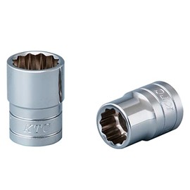 Kyoto Machine Tools (KTC) Socket 12 Angle, B4-14W, Opposite Side Dimensions: 0.5 x 0.5 inches (14 x 12.7 mm), 1 piece