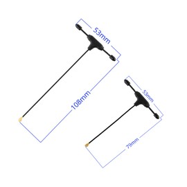 RadioMaster UFL 2.4Ghz T Antenna 65mm 95mm for RP1 RP2 RP3 and EP1 ELRS Receivers by Speedybee