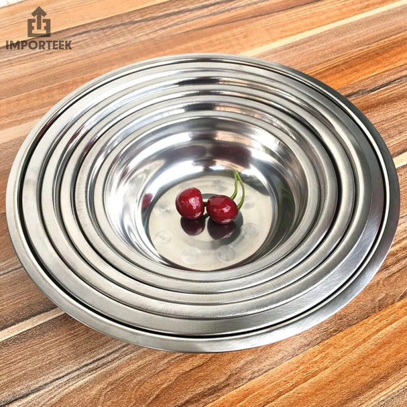 Importeek 3pz Bowl Tazon Acero Inoxidable Ensaladera Mezclar Cocina