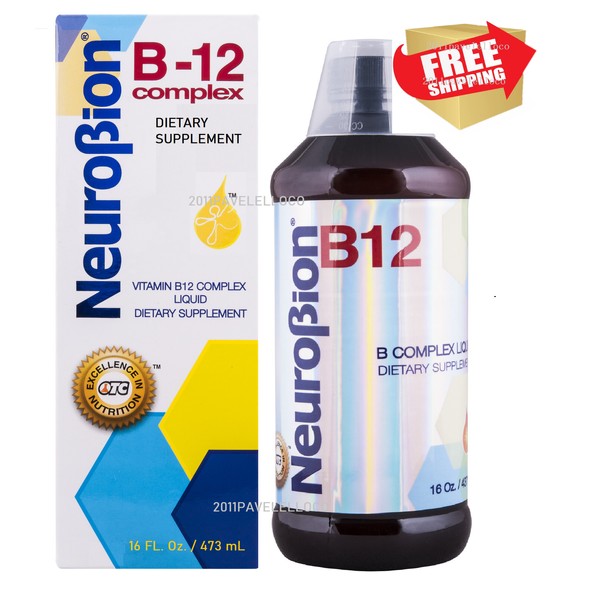 Neurobion B12 Complex Liquid Metabolism and Energy Supplement Vitamins, 16 fl oz