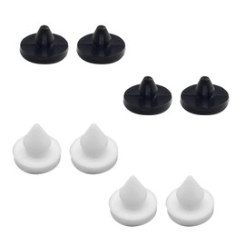 DACIRTY Brake Pedal Pad & Light Switch Stopper, Nylon Brake Switch Limit Switch Pad Pedal Plate Clip, OEM #46505-SA5-000 90541-06036 Parts, Compatible with Honda CRV Accord Fit (Black & White)