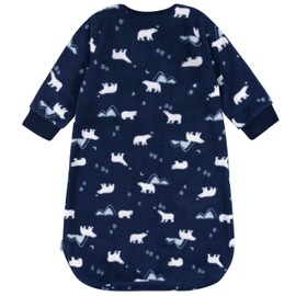 Gerber Baby Unisex Fleece Wearable Blanket, Polar Bears, 0-6 Months