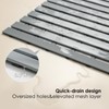 SHIMOYAMA Shower Floor Mat, Non Slip Bathtub Mat with Double-Sided