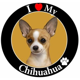 I love my tan Chihuahua Magnet(Use on vehicle, frig, locker,filecab