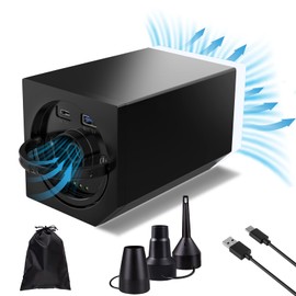 Electric Air Pump, dyplay Mini Compressor for Inflatables Air Mattress Pump with 3 Nozzles & 500LM Light, Portable Quick Air Inflator Deflator for Swimming Ring Inflatable Pool Air beds