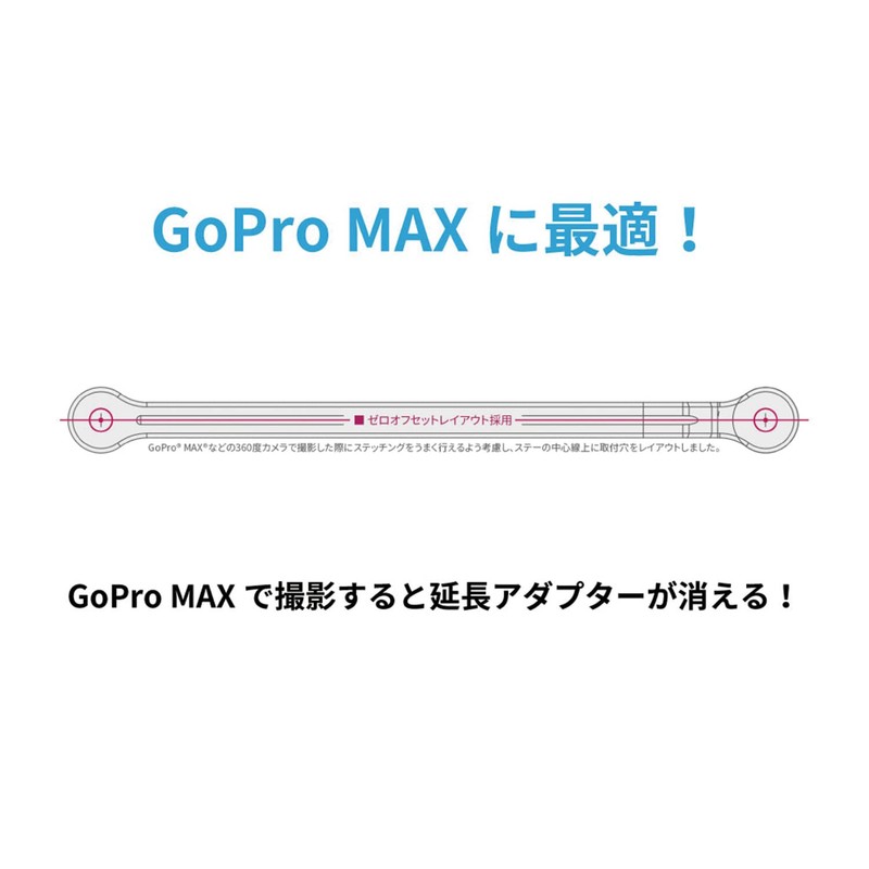A1Pod GoPro / MAX Extension Adapter 150 Black for All