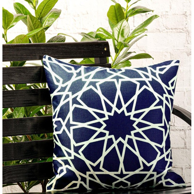 Red Rainbow 4 Pack Waterproof Garden Cushion Covers Boho Arrow