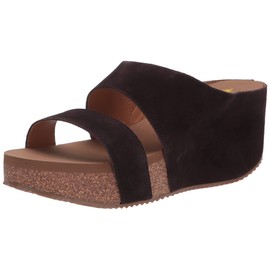 VOLATILE Women's Slide ON Sandal Wedge, Brown, 10