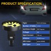 SHENKENUO 2Pcs 6000K 3157 3156 3057 Signal Backup Reverse Tail