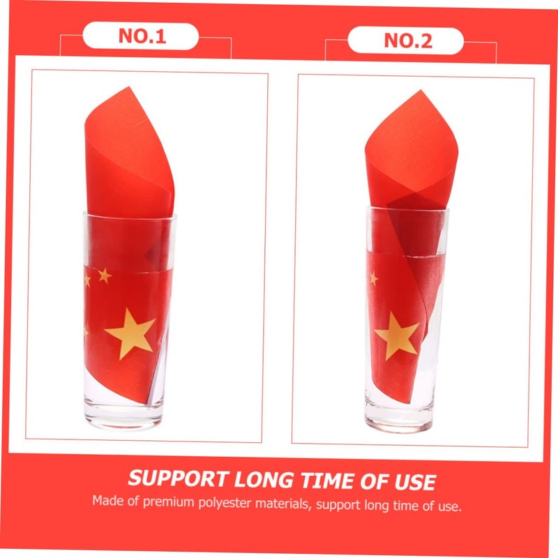 Kisangel 50pcs Handheld Chinese Flags National Flag of China Hand-waved