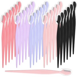 Pack of 30 Multiple Eyebrow Razors, Eyebrow Razors for Men Women, Multi-Purpose Exfoliating Face Razor, Portable Size Dermaplaning Razor