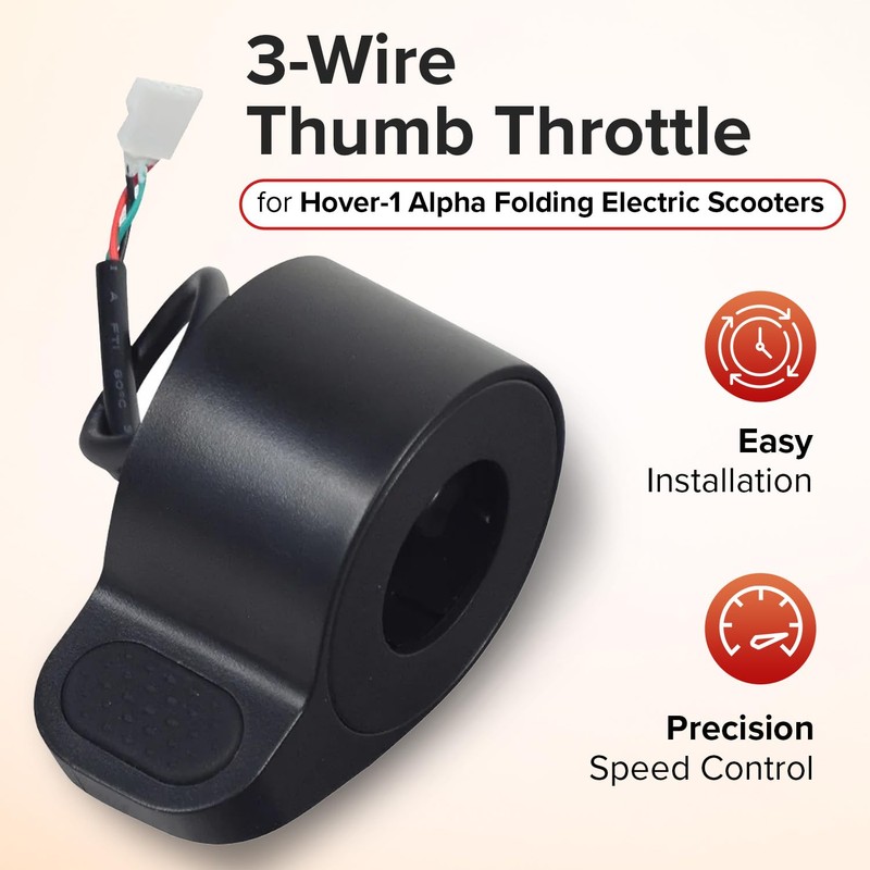 AlveyTech 3-Wire Thumb Throttle for the Hover-1 Alpha Electric Scooter