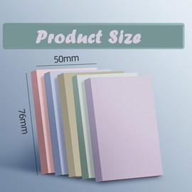Lxtness 500 Stück Haftnotizen 76x50mm, Notizzettel Bunt Selbstklebende Klebezettel, Sticky Notes zum Markieren von Seiten für Büro, Studie, Hause (5 Farbe)