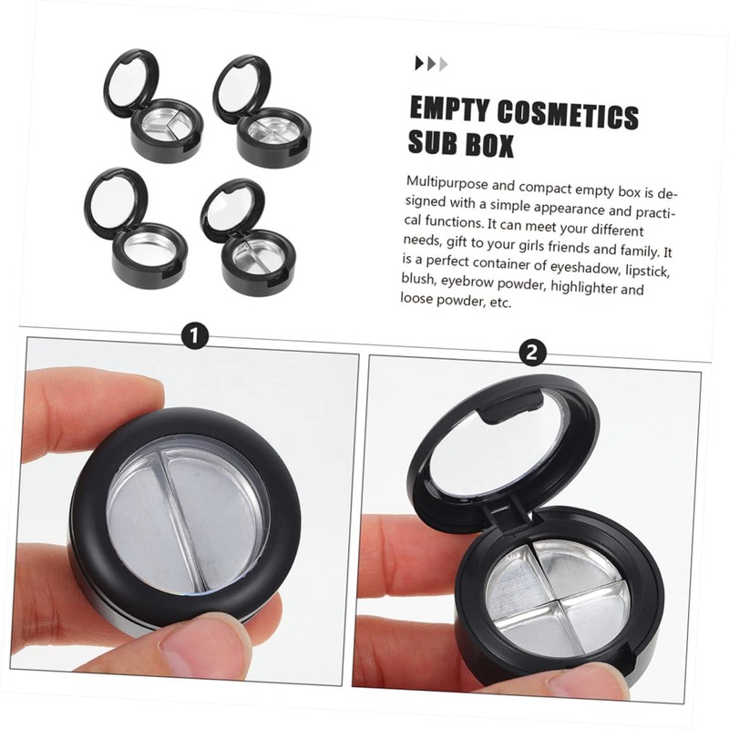 Healvian 6Pcs Empty Cosmetics Sub Box Portable Makeup Storage Case