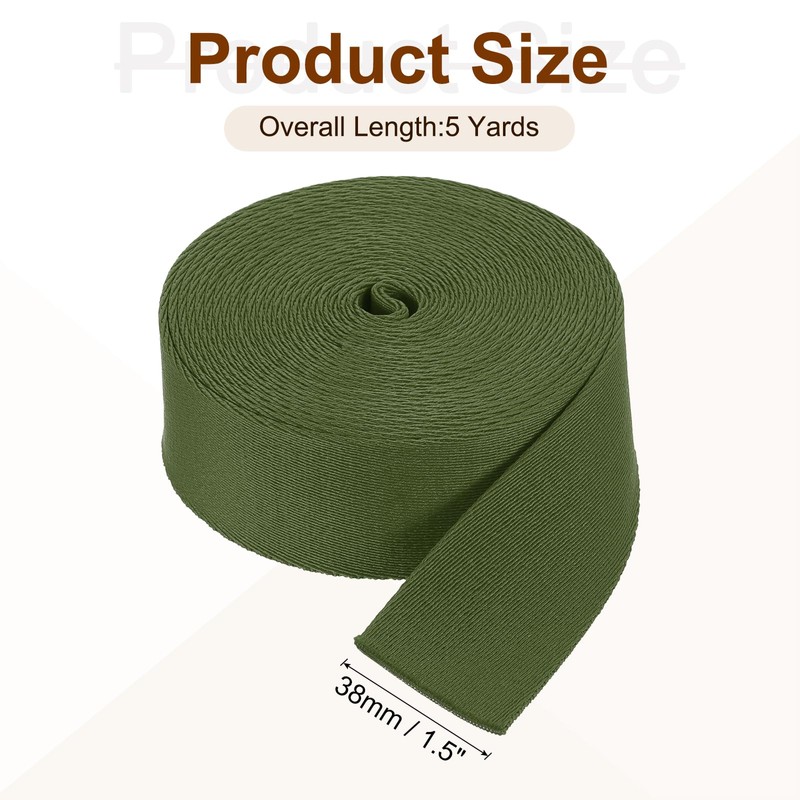 sourcing map 5 Yards Nylon Webbing Strap, 1 3/8-inch(38mm) Flat