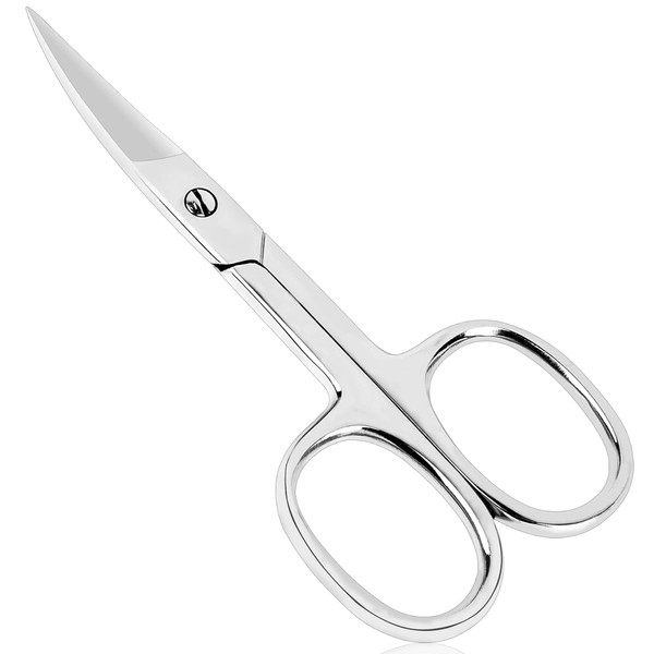 ASM® Professional Cuticle Scissors Toenail Scissors 3.9" Curved Stainless Steel