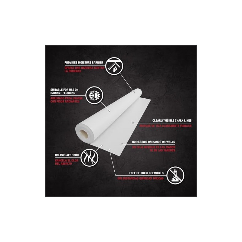 ROBERTS 70-198 Silicone Moisture Barrier Underlayment for Solid & Engineered