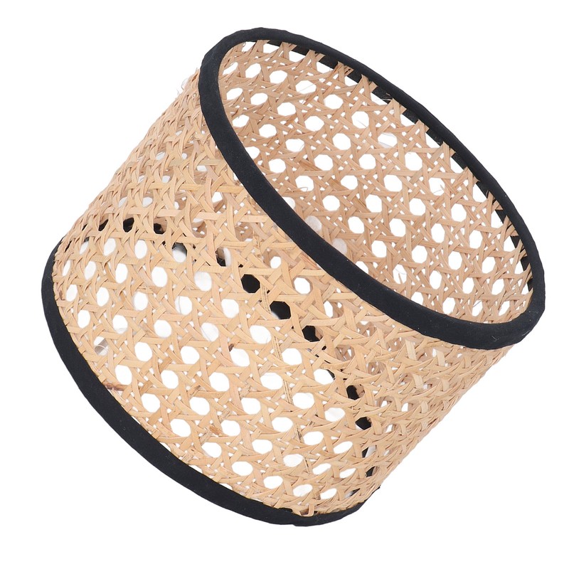 Rattan Lamp Shade Universal Rattan Woven Lampshade Lamp Cover for