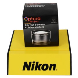 OPTURA HD Photo 52MM TELEPHOTO 2.2X Lens for Nikon D3200 D3000 D5300 D5000 D5200 D3300 D90 D80 D40 D40X D70+ OPTURA HD Micro Fiber Cloth