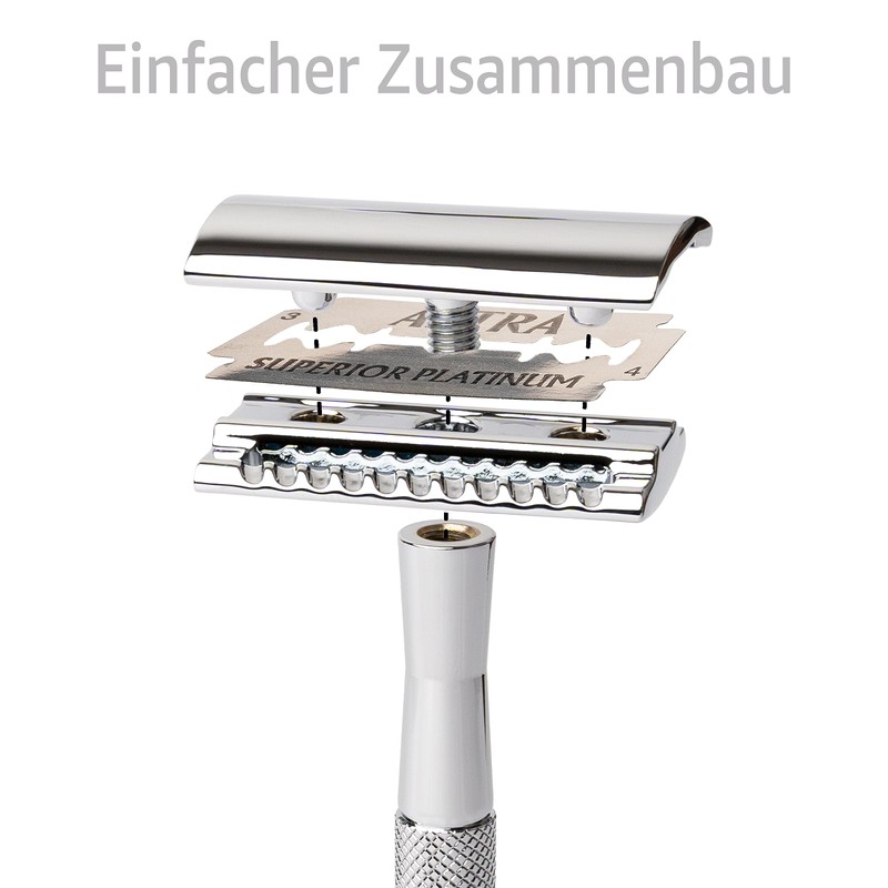 ANYMALE® Safety Razor - Includes 5 Astra Blades - Sustainable