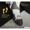 2XU Vectr 1/4 Crew Sock, Black/Titanium, Small