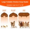 Tepoal Large Chicken Coop Heater for Winter, 220 Watts Foldable