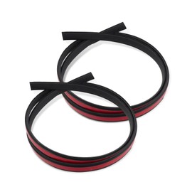 Wujexuhe Roof Trim Molding Kit Fit for RAM 1500 2009-2019 4-Door Models, 18mm Wide Black Roof Top Trim Strips (2Pack)