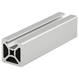 8020, 1001, 10 Series Aluminum 1.0 Inch x 1.0 Inch Single Channel Aluminum Extrusion T Slotted Rail 80/20 Profile (48" Long, Smooth, Clear Anodize)