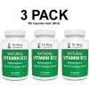 Dr. Berg Natural Vitamin B12, 3 PACK, 1000 mcg of