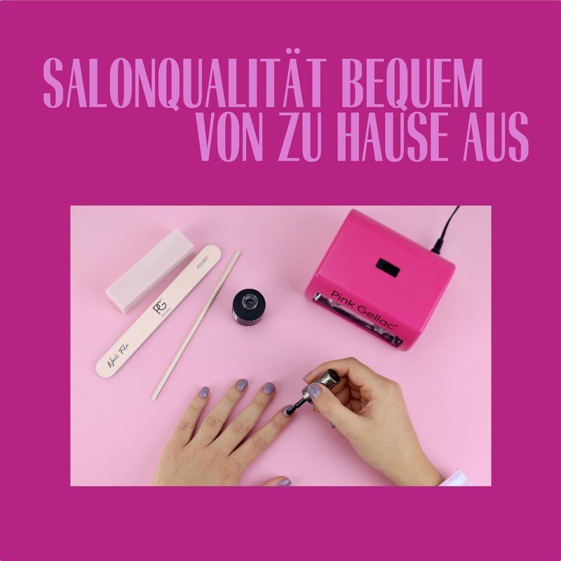 Pink Gellac Compact UV Lamp for Gel Nails Mint Green