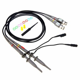 Chesoon 100MHz Oscilloscope Probe with Completed Accessories Including BNC to Grabber Test Lead Regulating Rob Protective Caps