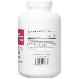 Ecological Formulas Cardiovascular Research Ecological Formulas Magnesium Taurate Capsule, 125 mg, 180 Count (EFMGT180)