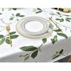 Plenmor PVC Rectangular Tablecloth for Kitchen, Dining Table, Green, Plastic