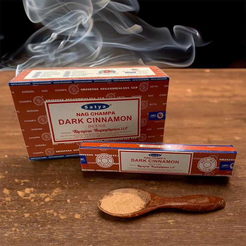 Satya Incense Sticks, 4 Packs x 15g, with Incense Holder,