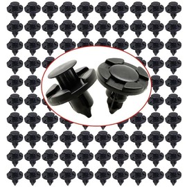 100pcs Wheel Arch Clips Bumper Inner Lining Wing Trim Mudguard Bumper Door Panel Fixing 8mm For Nissan 01553-09321