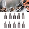 10PCS Damaged Screw Extractor Set, Left Spiral Chrome Molybdenum Steel