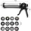 Clay Extruder Tool，Clay Extruder Gun with 12 Different Molds,Handheld Extruder
