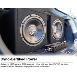 Rockville RD1000.1 1000w RMS @ 1 Ohm (4000w Peak) Mono Amplifier Car Audio Amp
