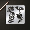 BENECREAT 1 Piece Stainless Steel Dragon Alloy Drawing Template Diary