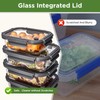Spreccio Glass Food Storage Containers with Lids, 5 Pack of